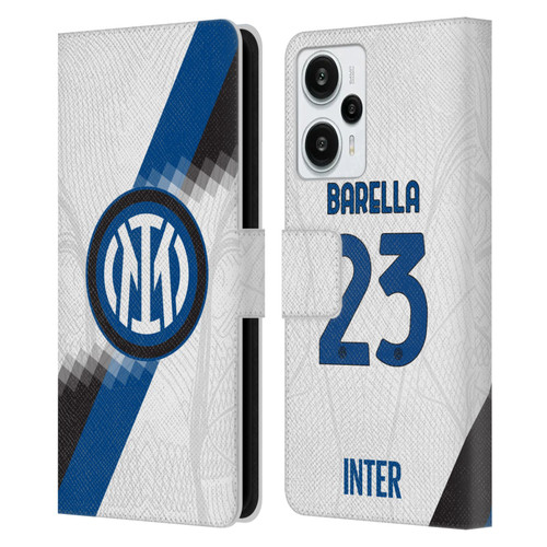 Fc Internazionale Milano 2023/24 Players Away Kit Nicolò Barella Leather Book Wallet Case Cover For Xiaomi Redmi Note 12T