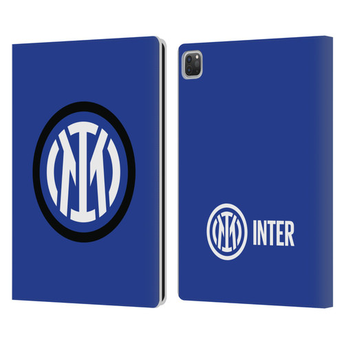 Fc Internazionale Milano Badge Logo Leather Book Wallet Case Cover For Apple iPad Pro 13 M4 2024