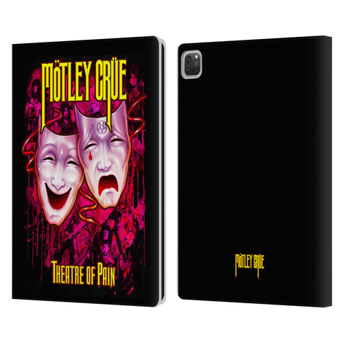 Motley Crue Key Art Theater Of Pain Leather Book Wallet Case Cover For Apple iPad Pro 13 M4 2024