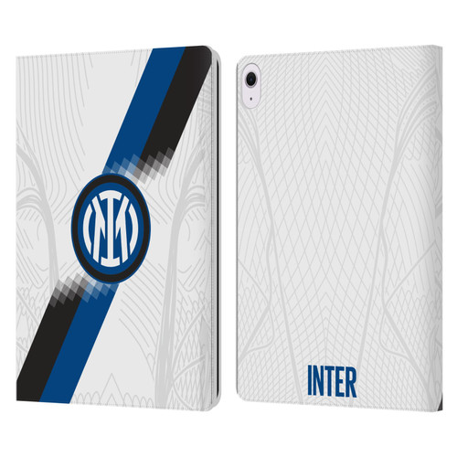 Fc Internazionale Milano 2023/24 Crest Kit Away Leather Book Wallet Case Cover For Apple iPad Air 13 2024