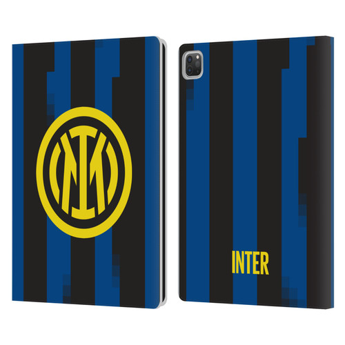 Fc Internazionale Milano 2023/24 Crest Kit Home Leather Book Wallet Case Cover For Apple iPad Pro 13 M4 2024