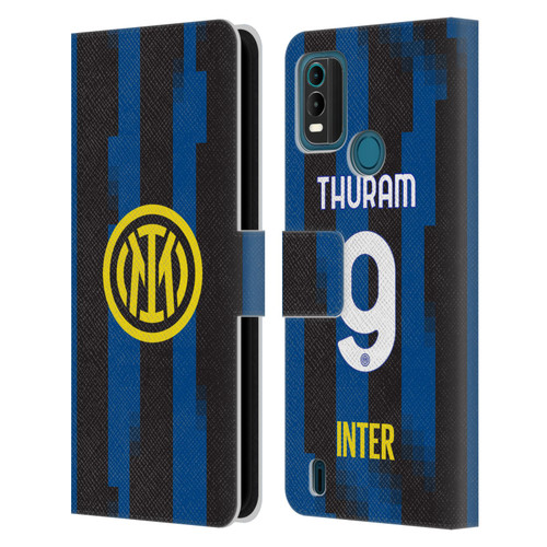 Fc Internazionale Milano 2023/24 Players Home Kit Marcus Thuram Leather Book Wallet Case Cover For Nokia G11 Plus