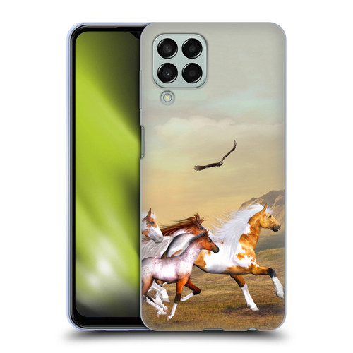 Simone Gatterwe Horses Wild Herd Soft Gel Case for Samsung Galaxy M33 (2022)
