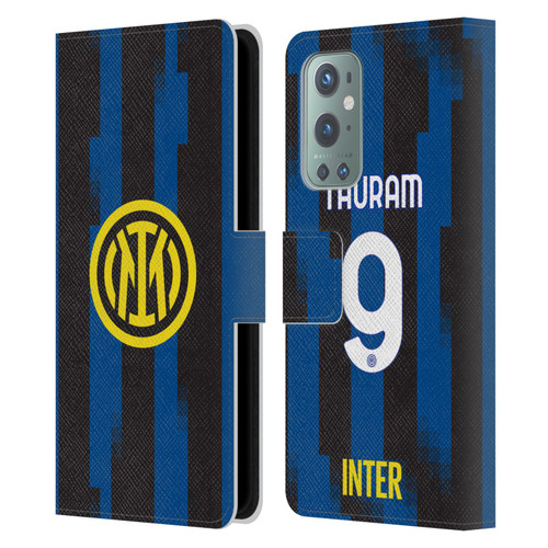 Fc Internazionale Milano 2023/24 Players Home Kit Marcus Thuram Leather Book Wallet Case Cover For OnePlus 9