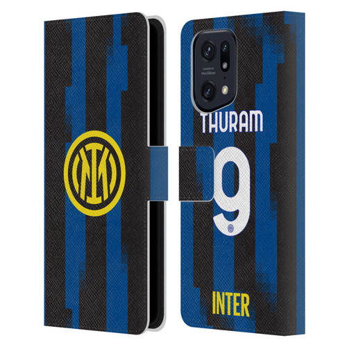 Fc Internazionale Milano 2023/24 Players Home Kit Marcus Thuram Leather Book Wallet Case Cover For OPPO Find X5 Pro