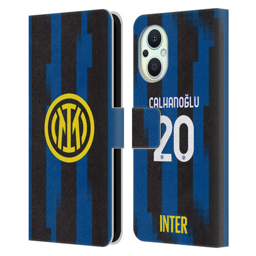 Fc Internazionale Milano 2023/24 Players Home Kit Hakan Çalhanoglu Leather Book Wallet Case Cover For OPPO Reno8 Lite