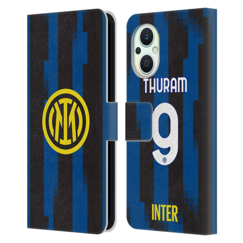 Fc Internazionale Milano 2023/24 Players Home Kit Marcus Thuram Leather Book Wallet Case Cover For OPPO Reno8 Lite