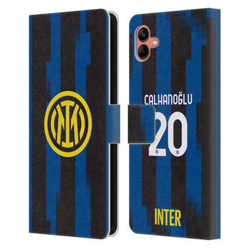 Fc Internazionale Milano 2023/24 Players Home Kit Hakan Çalhanoglu Leather Book Wallet Case Cover For Samsung Galaxy A04 (2022)