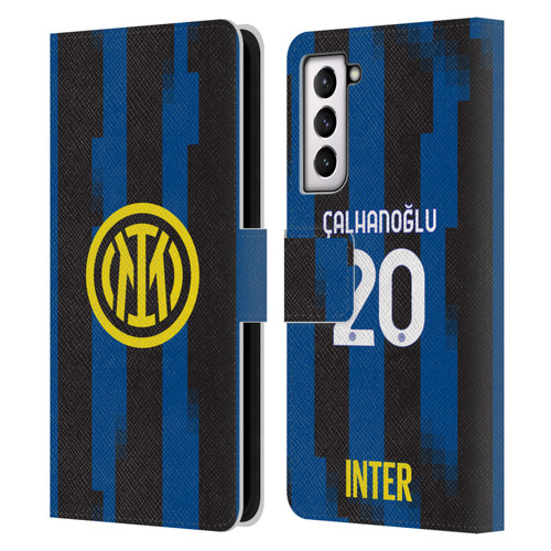 Fc Internazionale Milano 2023/24 Players Home Kit Hakan Çalhanoglu Leather Book Wallet Case Cover For Samsung Galaxy S21 5G