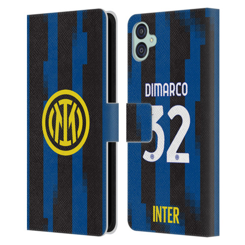 Fc Internazionale Milano 2023/24 Players Home Kit Federico Dimarco Leather Book Wallet Case Cover For Samsung Galaxy M04 5G / A04e