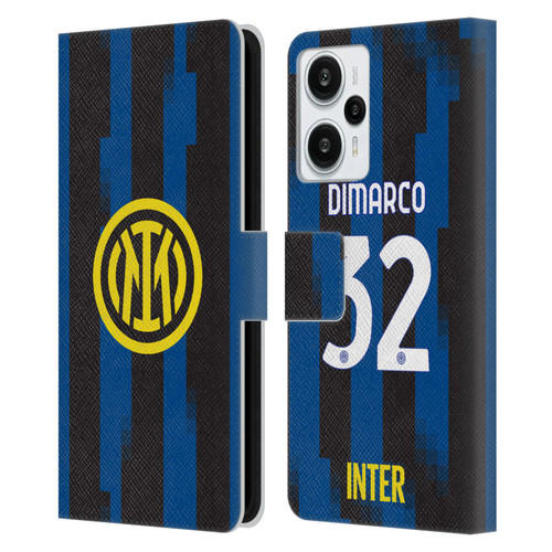 Fc Internazionale Milano 2023/24 Players Home Kit Federico Dimarco Leather Book Wallet Case Cover For Xiaomi Redmi Note 12T