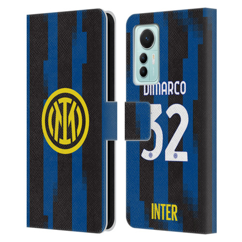 Fc Internazionale Milano 2023/24 Players Home Kit Federico Dimarco Leather Book Wallet Case Cover For Xiaomi 12 Lite