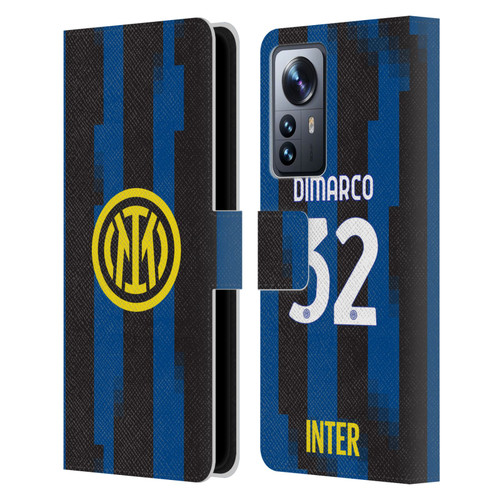 Fc Internazionale Milano 2023/24 Players Home Kit Federico Dimarco Leather Book Wallet Case Cover For Xiaomi 12 Pro
