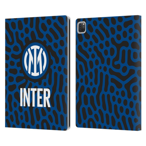 Fc Internazionale Milano Patterns Abstract 2 Leather Book Wallet Case Cover For Apple iPad Pro 13 M4 2024