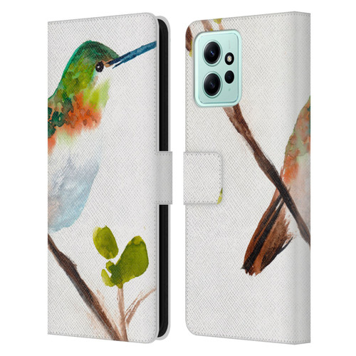 Mai Autumn Birds Hummingbird Leather Book Wallet Case Cover For Xiaomi Redmi 12