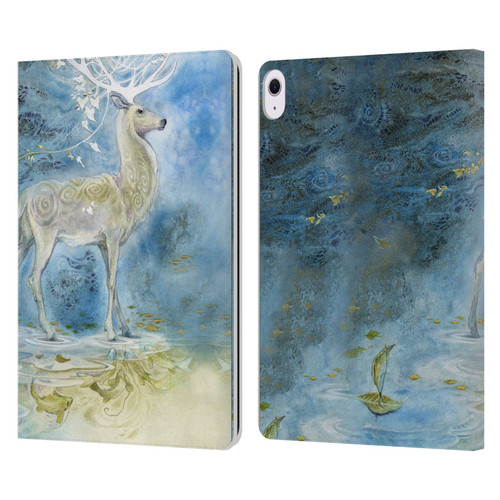 Stephanie Law Stag Sonata Cycle Deer Leather Book Wallet Case Cover For Apple iPad Air 13 2024