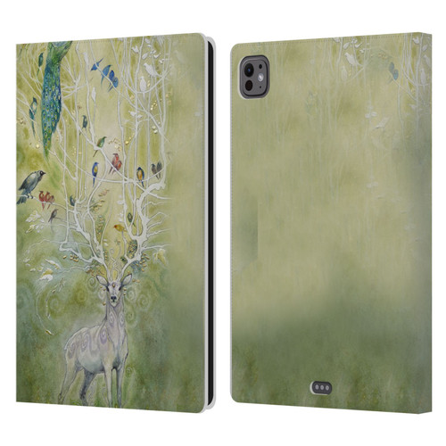 Stephanie Law Stag Sonata Cycle Deer 2 Leather Book Wallet Case Cover For Apple iPad Pro 11 M4 2024