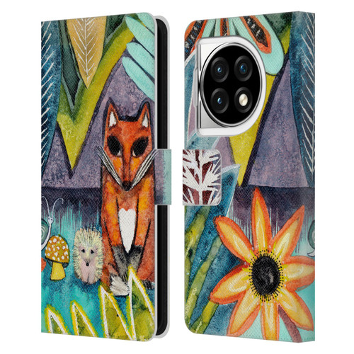 Wyanne Animals 2 Fox Leather Book Wallet Case Cover For OPPO OnePlus Ace 3 5G