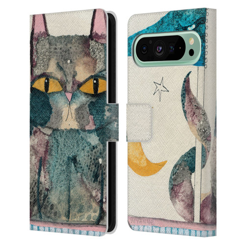 Wyanne Cat By The Light Of The Moon Leather Book Wallet Case Cover For Google Pixel 9 Pro XL