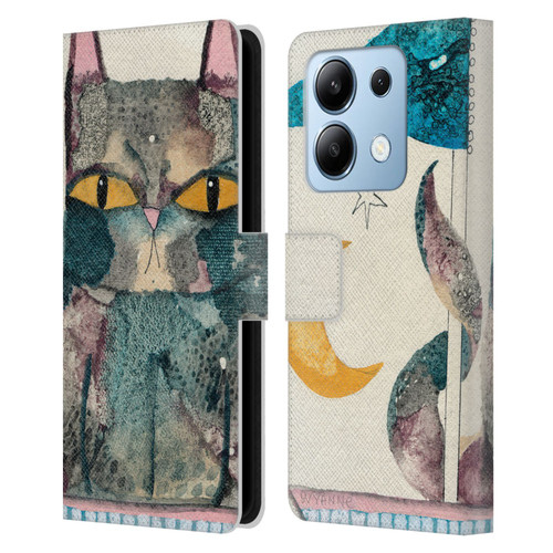 Wyanne Cat By The Light Of The Moon Leather Book Wallet Case Cover For Xiaomi Redmi Note 13 5G