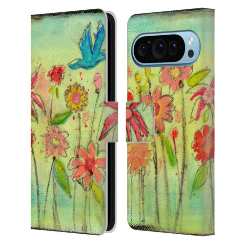 Wyanne Nature Sun Garden Leather Book Wallet Case Cover For Google Pixel 9 / Pixel 9 Pro