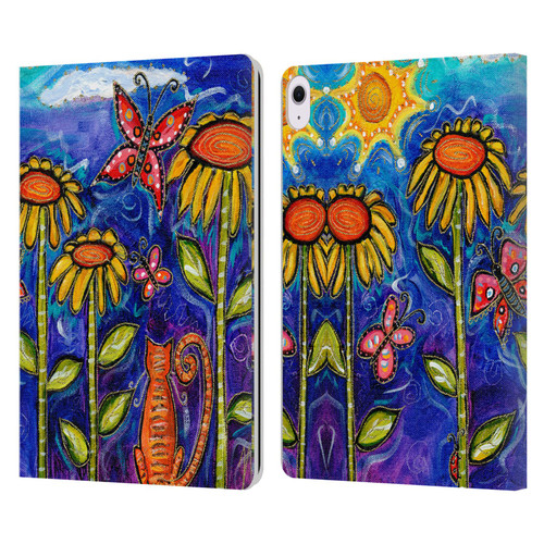 Wyanne Nature 2 Sundown Sunflowers Leather Book Wallet Case Cover For Apple iPad Air 13 2024