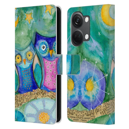 Wyanne Owl Wishing The Night Away Leather Book Wallet Case Cover For OnePlus Nord 3 5G