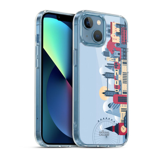 The National Gallery Art London Skyline Soft Gel Case for Apple iPhone 13 Mini