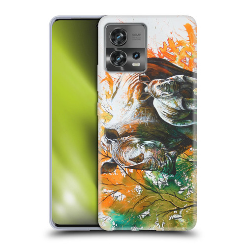 Graeme Stevenson Assorted Designs Rhino Soft Gel Case for Motorola Moto Edge 30 Fusion