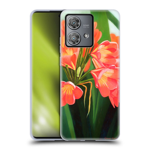Graeme Stevenson Assorted Designs Flowers 2 Soft Gel Case for Motorola Edge 40 Neo 5G