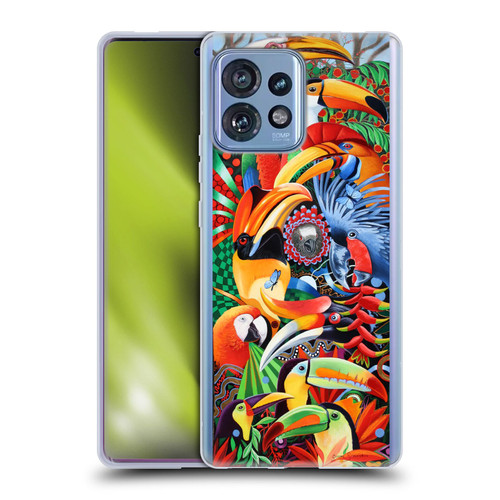 Graeme Stevenson Assorted Designs Birds 2 Soft Gel Case for Motorola Moto Edge 40 Pro