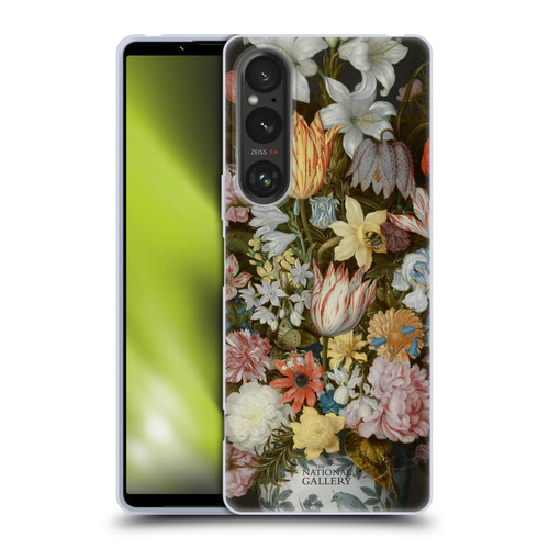 The National Gallery Art A Still Life Of Flowers In A Wan-Li Vase Soft Gel Case for Sony Xperia 1 V 5G