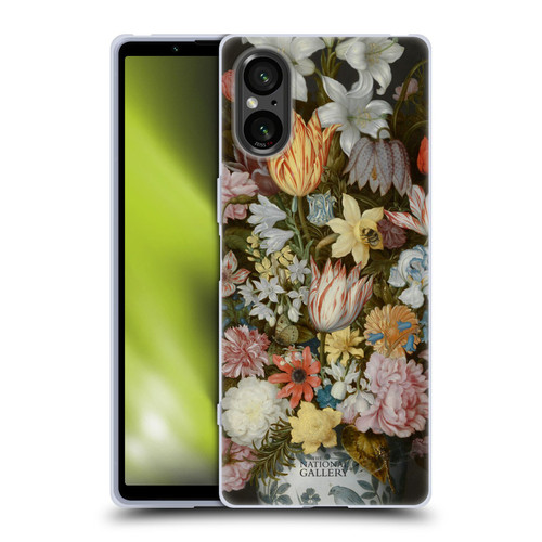 The National Gallery Art A Still Life Of Flowers In A Wan-Li Vase Soft Gel Case for Sony Xperia 5 V 5G