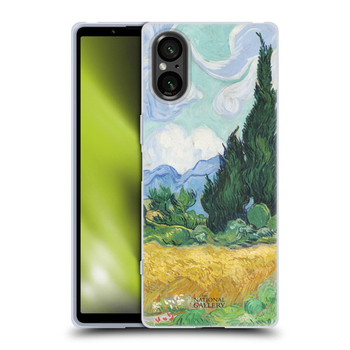 The National Gallery Art A Wheatfield With Cypresses Soft Gel Case for Sony Xperia 5 V 5G