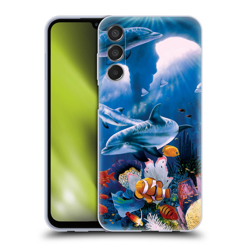 Graeme Stevenson Assorted Designs Dolphins Soft Gel Case for Samsung Galaxy M15/F15 5G