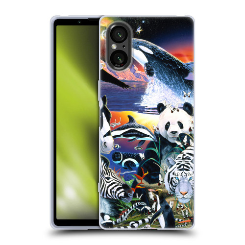 Graeme Stevenson Assorted Designs Animals Soft Gel Case for Sony Xperia 5 V 5G