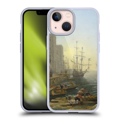 The National Gallery Nature Seaport With The Embarkation Of Saint Ursula Soft Gel Case for Apple iPhone 13 Mini & MagSafe