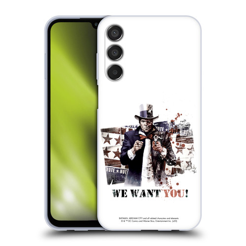 Batman Arkham City Graphics Two-Face We Want You Soft Gel Case for Samsung Galaxy M15/F15 5G