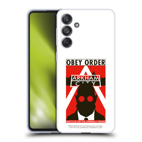 Batman Arkham City Graphics Hugo Strange Obey Order Soft Gel Case for Samsung Galaxy M55 5G