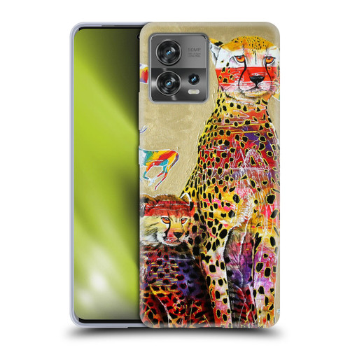 Graeme Stevenson Colourful Wildlife Cheetah Soft Gel Case for Motorola Moto Edge 30 Fusion