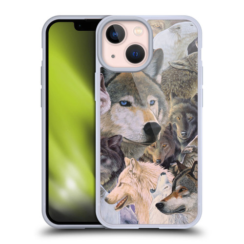Graeme Stevenson Wildlife Wolves 1 Soft Gel Case for Apple iPhone 13 Mini