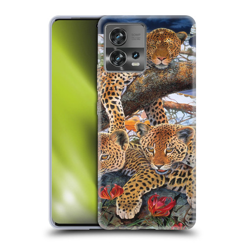 Graeme Stevenson Wildlife Leopard Soft Gel Case for Motorola Moto Edge 30 Fusion
