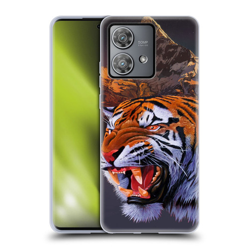 Graeme Stevenson Wildlife Tiger Soft Gel Case for Motorola Edge 40 Neo 5G