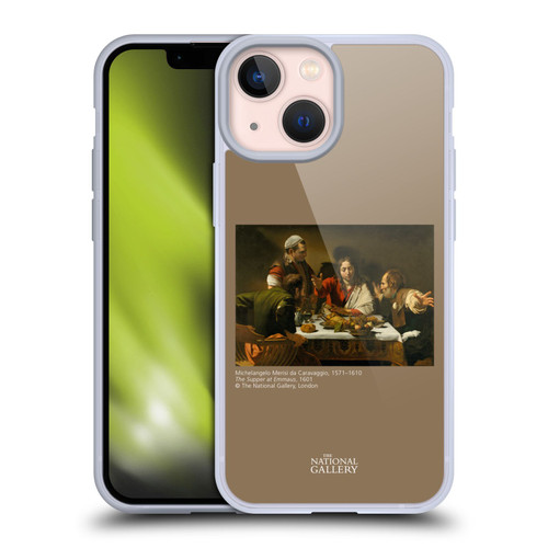 The National Gallery People The Supper At Emmaus Soft Gel Case for Apple iPhone 13 Mini & MagSafe