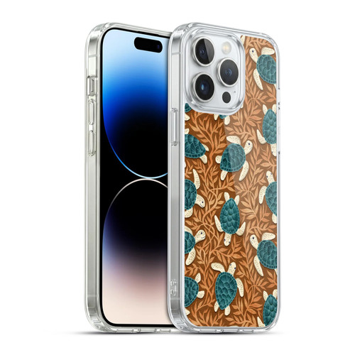 Micklyn Le Feuvre Flora And Fauna Tiny Turtle Treasures Soft Gel Case for Apple iPhone 14 Pro Max & MagSafe