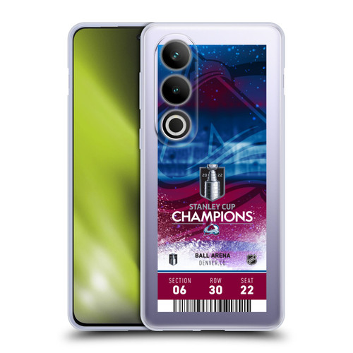 NHL 2022 Stanley Cup Champions Colorado Avalanche Ticket Soft Gel Case for OPPO OnePlus Ace 3V 5G