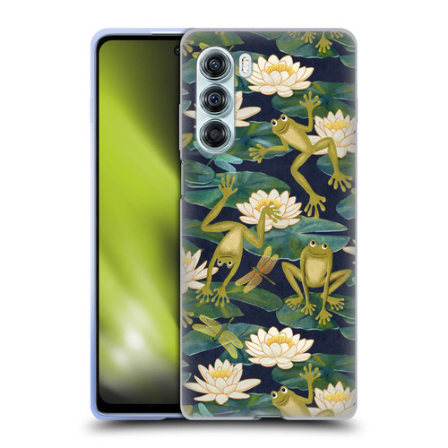 Micklyn Le Feuvre Flora And Fauna Frogs and Lilies Soft Gel Case for Motorola Edge S30 / Moto G200 5G