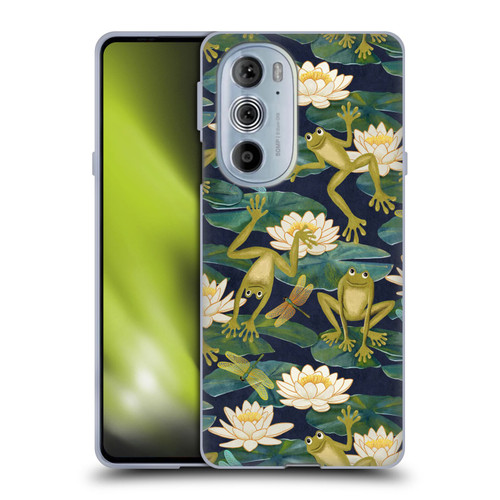 Micklyn Le Feuvre Flora And Fauna Frogs and Lilies Soft Gel Case for Motorola Edge X30