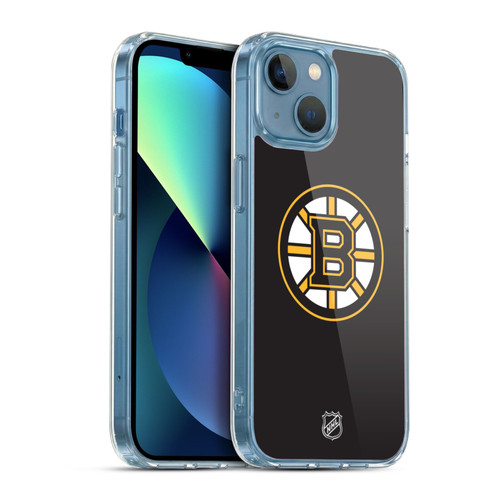 NHL Boston Bruins Plain Soft Gel Case for Apple iPhone 13 Mini & MagSafe