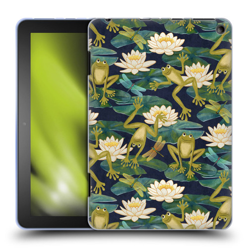 Micklyn Le Feuvre Flora And Fauna Frogs and Lilies Soft Gel Case for Amazon Fire HD 8/Fire HD 8 Plus 2020